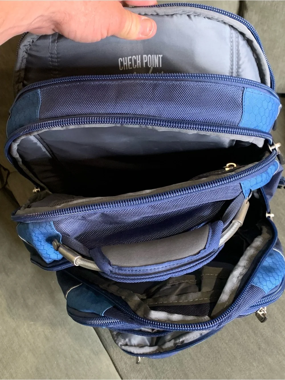High Sierra Two-Tone Navy and Light Blue Men's Backpack